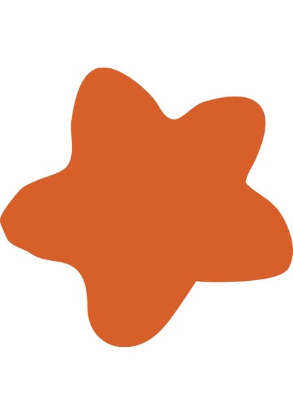 Uyuyan Tilki Turuncu Yıldızlar Gri Bulutlar Çocuk Odası Sticker