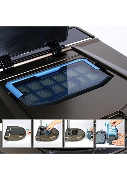 Robot Vacuum Cleaner With Programmable Self Activation And Automatic Charge Dock