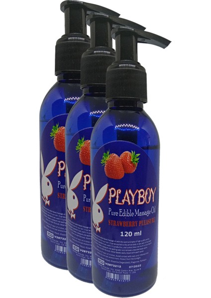 Pure Edible Aromalı Masaj Yağı 120 ml x 3