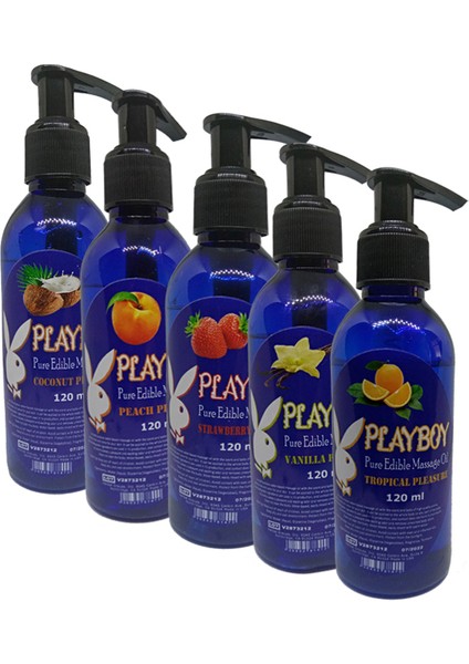 Masaj Yağı 120 ml 5 Koku 5 Tat Pure Edible Masaj Yağı 120 ml