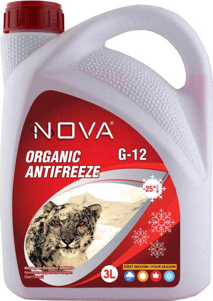 -25 Derece Organik Kırmızı Antifriz 3 Lt