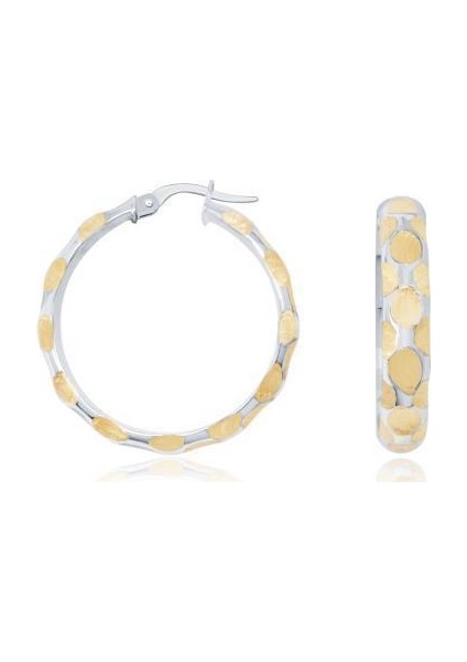 14 Ayar Altın Halka Küpe