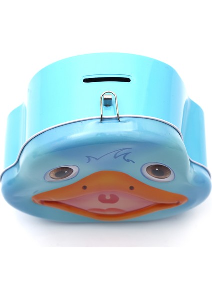 Kumbara metal kilitli metal ördek mavi modelleri