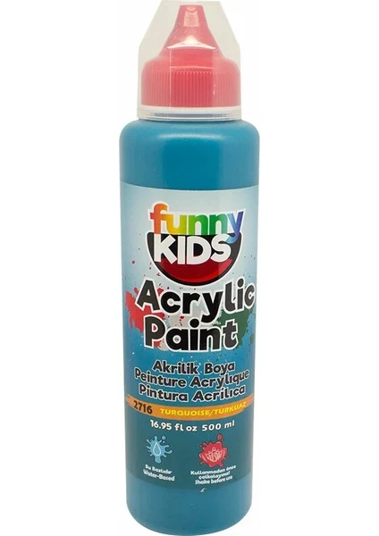 Funny Kids Akrilik Boya 500 ml - 2716 Turkuaz