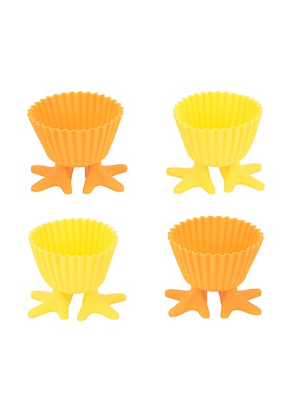 Tanti̇toni̇ 4 Parça Ayaklı Mini Silikon Kek Kalıbı