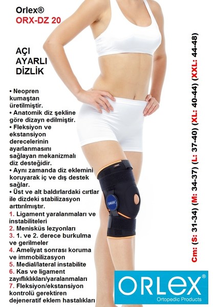 ® Orx-Dz 20 Açı Ayarlı Dizlik fiyatları