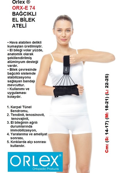 ® Orx-E 74 Bağcıklı El Bilek Ateli