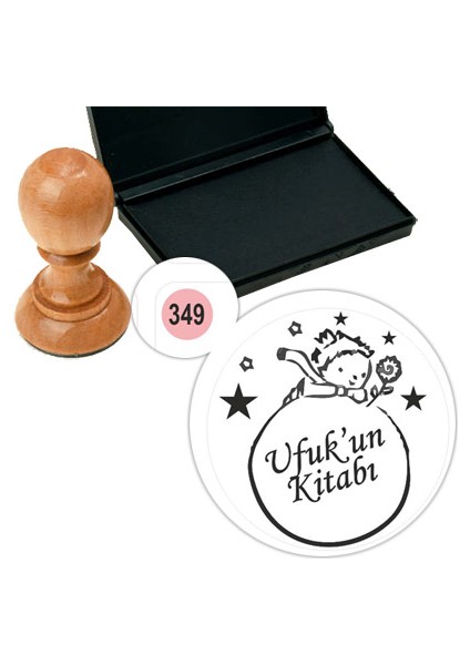 Kişiye Özel Kitap Damgası Kitap Mührü Kaşe Kitap Mühür Özel Damga 349