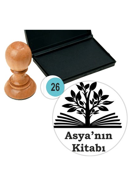 Kişiye Özel Kitap Damgası Kitap Mührü Kaşe Kitap Mühür Özel Damga 26