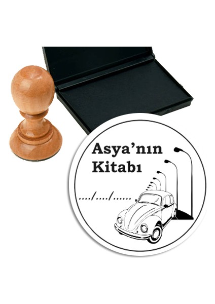 Kişiye Özel Kitap Damgası Kitap Mührü Kaşe Kitap Mühür Özel Damga 02
