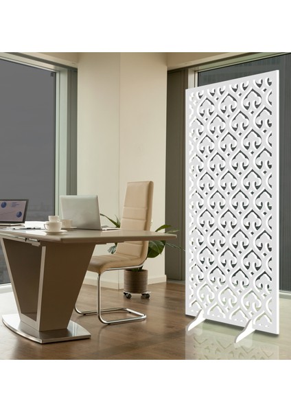 Liar Ahşap Seperatör (Paravan) - KSP-28 - (10 mm) - (69 cm x 139 cm) - (Beyaz)
