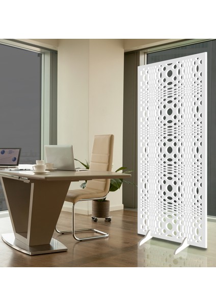 Liar Ahşap Seperatör (Paravan) - KSP-92 - (10 mm) - (69 cm x 139 cm) - (Beyaz)