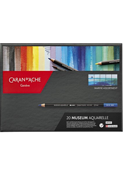 Museum Aquarelle - 20 Renkli Marin Set