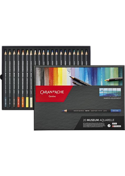 Museum Aquarelle - 20 Renkli Marin Set fiyatları