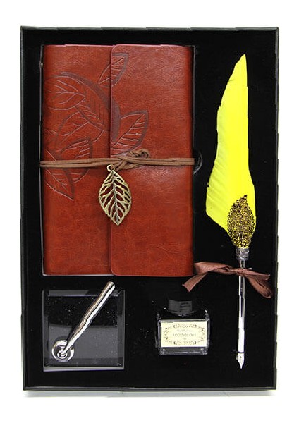Divit Hokka Defter ve Tüylü Kalem Seti