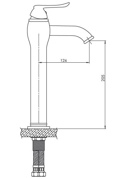 MSL150 Tauro Set Üstü Lavabo Bataryası (TSEN817)