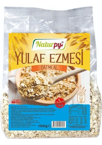 Glutensiz Yulaf Ezmesi 1000 gr