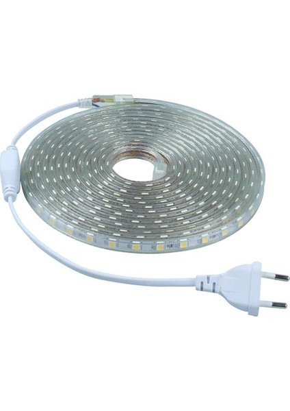 Şerit LED Hortum 3 Çip Dış Mekan Smd LED Gün Işığı Renk 20 m + Fiş