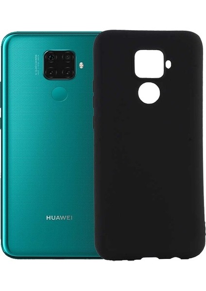 Huawei Mate 30 Lite Kılıf Mat Premium Silikon Kılıf - Siyah