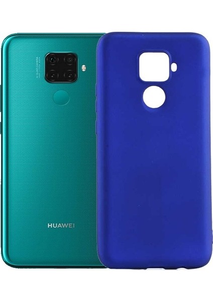 Huawei Mate 30 Lite Kılıf Mat Premium Silikon Kılıf - Saks Mavi