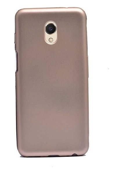 Meizu M6 Kılıf Mat Premium Silikon Kılıf - Gold