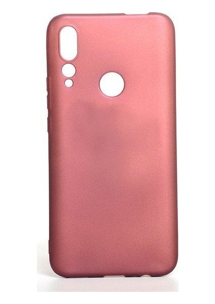 Huawei P Smart Z Kılıf Mat Premium Silikon Kılıf - Bordo + Cam Ekran Koruyucu