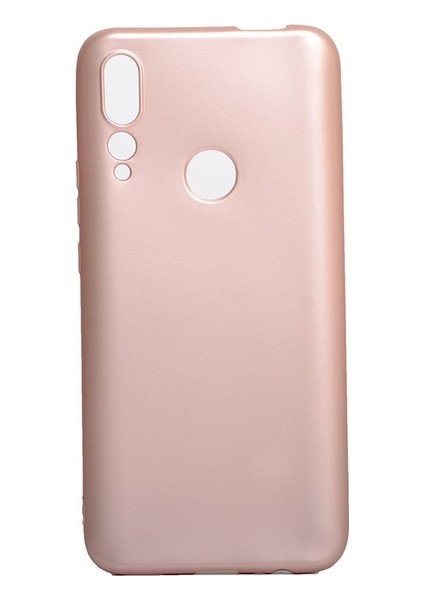 Huawei P Smart Z Kılıf Mat Premium Silikon Kılıf - Rose + Cam Ekran Koruyucu