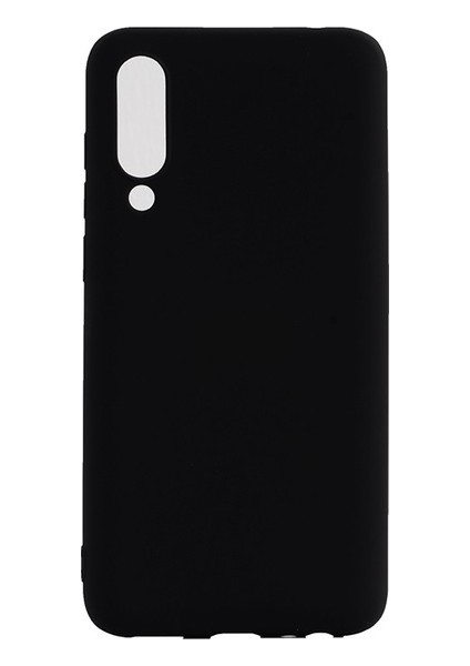 Meizu 16xs Kılıf Mat Premium Silikon Kılıf - Siyah + Cam Ekran Koruyucu
