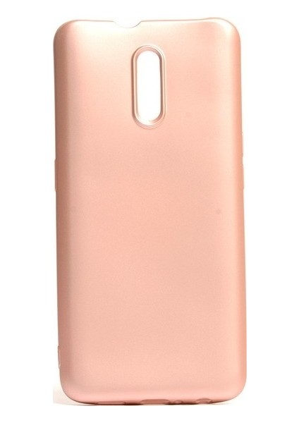 Oppo Reno Kılıf Mat Premium Silikon Kılıf - Rose + Cam Ekran Koruyucu