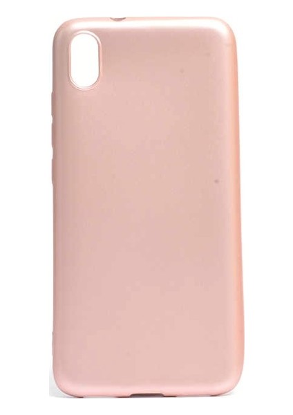 Xiaomi Redmi 7A Kılıf Mat Premium Silikon Kılıf - Rose + Cam Ekran Koruyucu