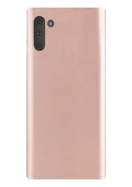 Samsung Galaxy Note 10 Kılıf Mat Premium Silikon Kılıf - Rose + Tam Kaplayan 6D Nano Ekran Koruyucu