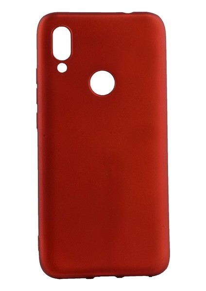 Meizu Note 9 Kılıf Mat Premium Silikon Kılıf - Kırmızı + Nano Ekran Koruyucu