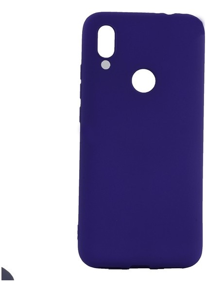 Meizu Note 9 Kılıf Mat Premium Silikon Kılıf - Lacivert + Nano Ekran Koruyucu