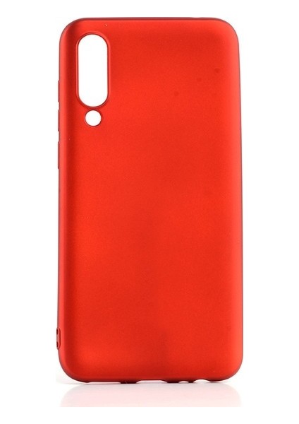 Meizu 16xs Kılıf Mat Premium Silikon Kılıf - Kırmızı + Nano Ekran Koruyucu