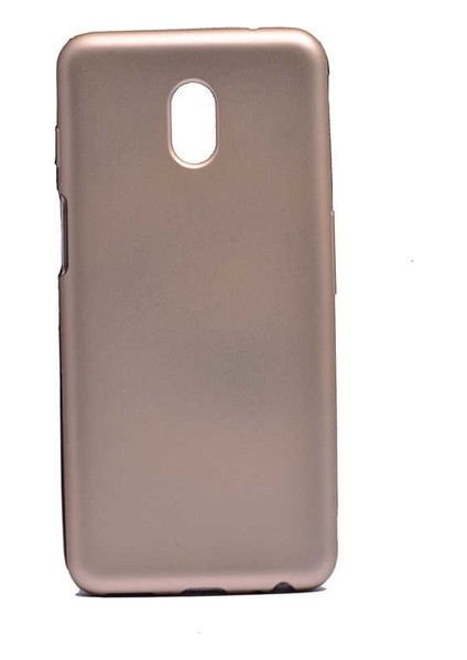 Meizu M6S Kılıf Mat Premium Silikon Kılıf - Gold + Nano Ekran Koruyucu