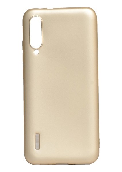 Xiaomi Mi A3 Kılıf Mat Premium Silikon Kılıf - Gold + Nano Ekran Koruyucu