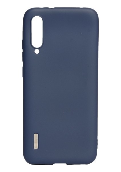 Xiaomi Mi A3 Kılıf Mat Premium Silikon Kılıf - Lacivert + Nano Ekran Koruyucu