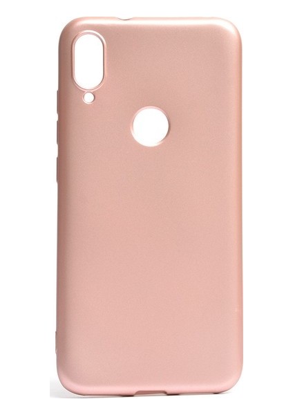 Tekno Grup Xiaomi Mi Play Kılıf Mat Premium Silikon Kılıf - Rose + Tam Kaplayan 6D Nano Ekran Koruyucu