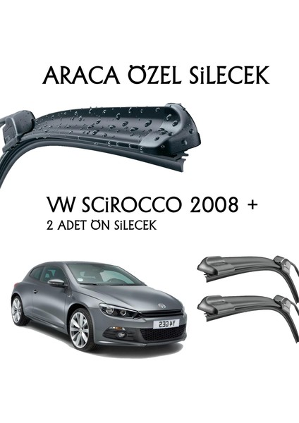Volkswagen Scirocco Silecek Takımı Muz Tipi Ön 2008 +