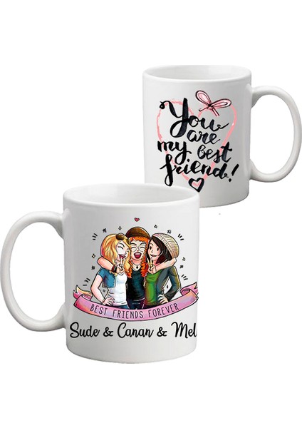 Isimli Best Friend Kupa Bardak