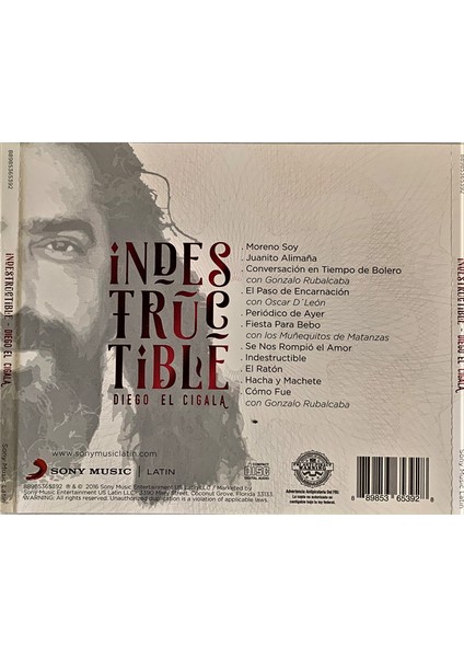 Diego El Cigala ‎– Indestructible CD