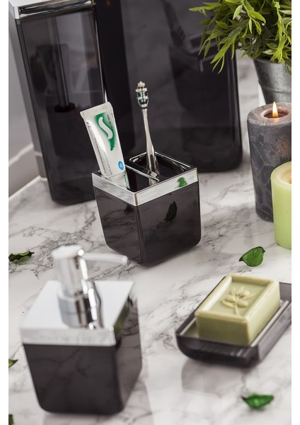 Toskana 5'li Banyo Seti Siyah