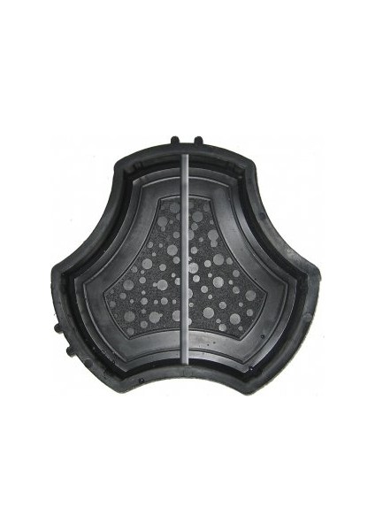 Dekoratif Plastik Parke Taşı Kalıbı Tekli Deniz Anası Yarım 45 cm 10'lu
