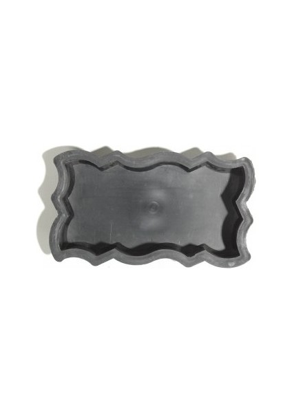 Dekoratif Plastik Parke Taşı Kalıbı Tekli Es Taşı Dalga 6 cm 10'lu