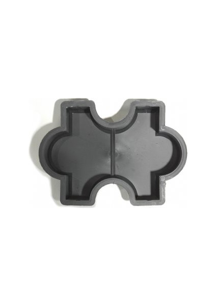 Dekoratif Plastik Parke Taşı Kalıbı Tekli Pazıl 1 Dikey Yarım 6 cm 10'lu