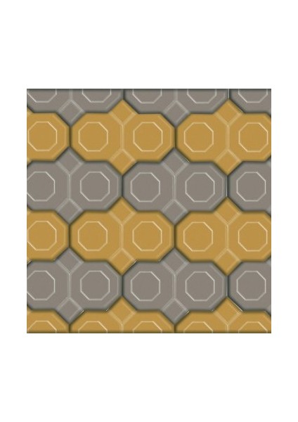 Dekoratif Plastik Parke Taşı Kalıbı Tekli Sekiz Köşe Gözlü 6 cm 10'lu fiyatları