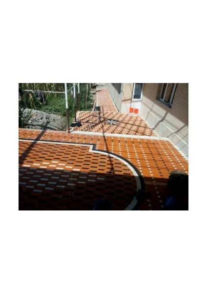 Dekoratif Plastik Yer Döşeme Parke Taşı Kalıbı Burta Düz Kare 10'lu fırsatları