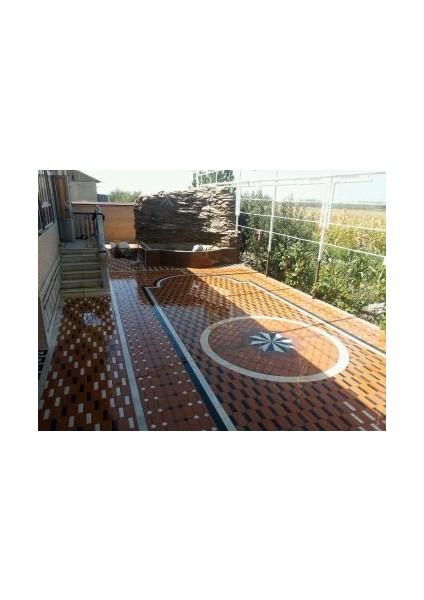 Dekoratif Plastik Yer Döşeme Parke Taşı Kalıbı Burta Düz Uzun 10'lu fırsatları