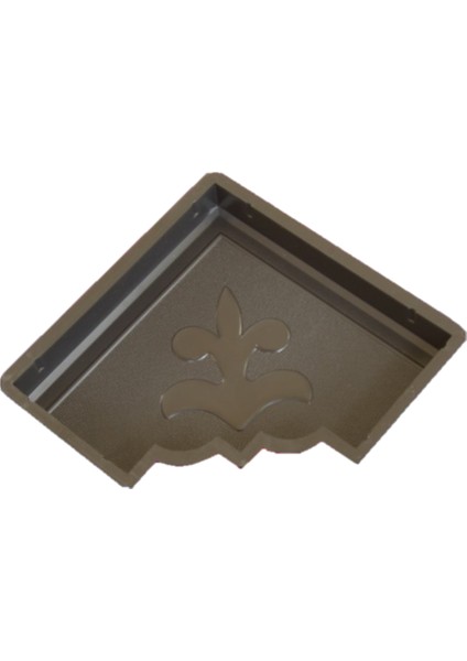 Dekoratif Plastik Yer Döşeme Parke Taşı Kalıbı Orkide Çerçeve 2 45 cm 10'lu