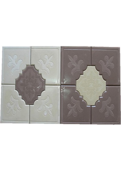 Dekoratif Plastik Yer Döşeme Parke Taşı Kalıbı Orkide Çerçeve 2 45 cm 10'lu fiyatları